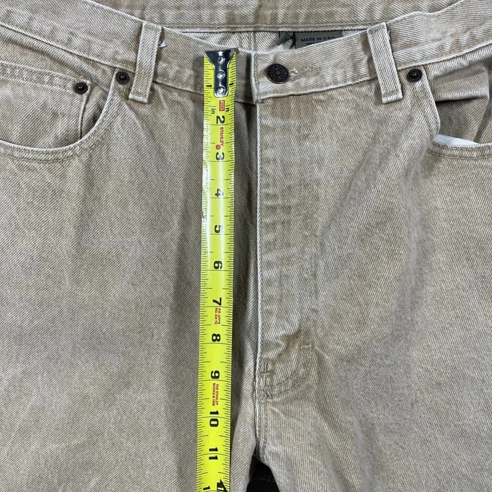 Calvin Klein Sport Jeans Mens 36(33x34) Tan VTG Union Made USA 100% Cotton Denim